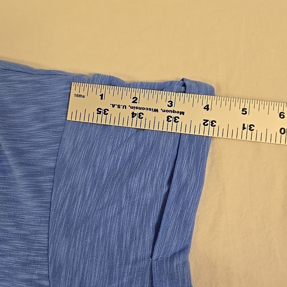 L.L. Bean Women's Streamside T-Shirt XL Petite Blue Moisture Wicking Outdoor Gym - Picture 8 of 11